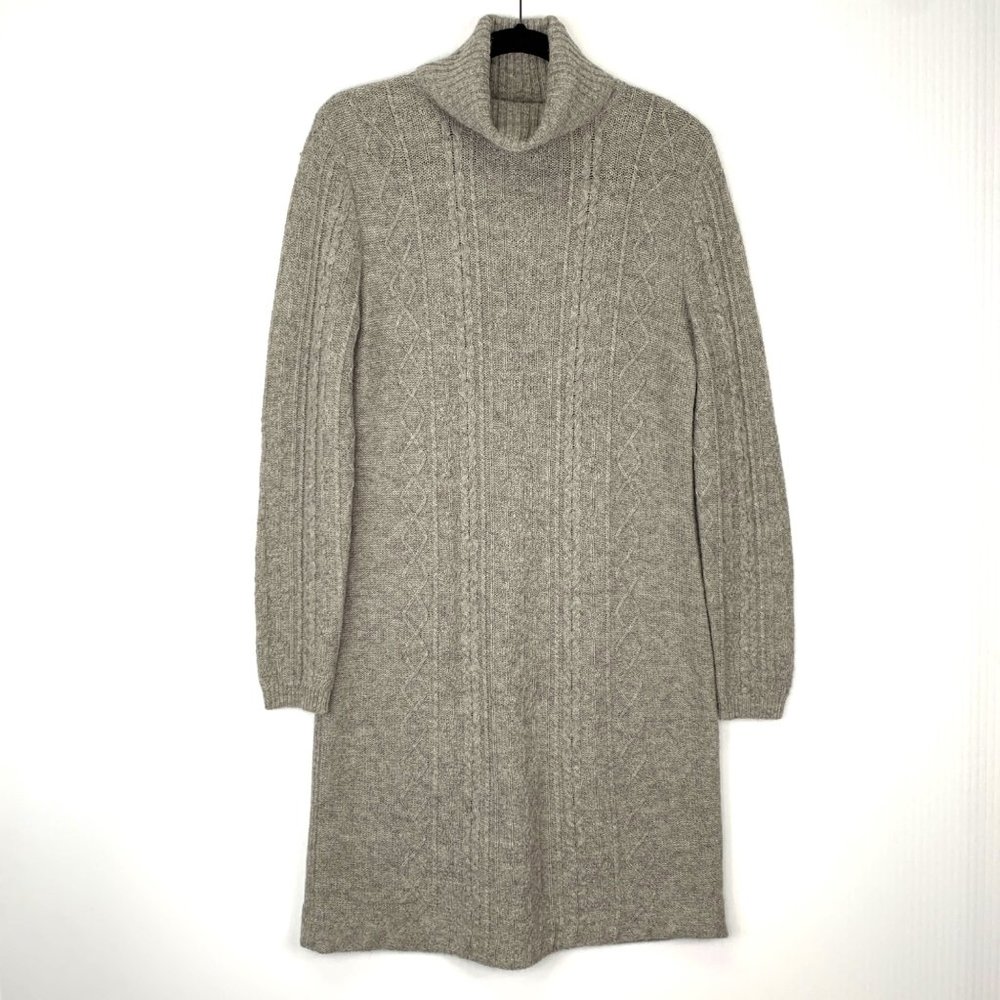 Nina Leonard Dress Women Medium Lambswool Angora Rib Collar Sweater Work Core Nw